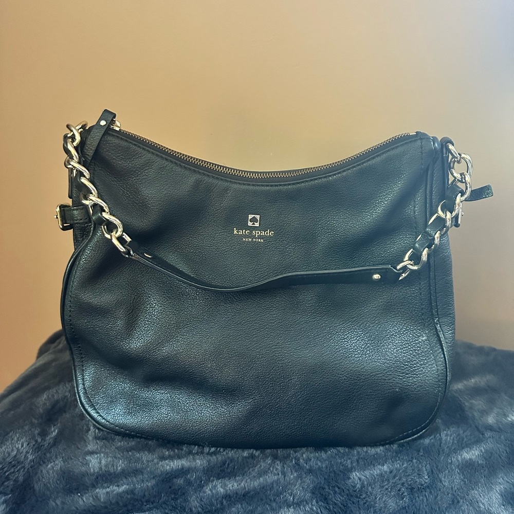 Kate Spade Black Leather Shoulder Bag